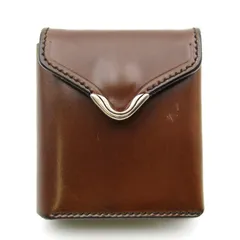 入手困難✨ ラストクロップス ケース コードバン ホーウィンスタンプ 茶色 まさに激レア!! 無理矢理スタンプしてもらったナチュラル