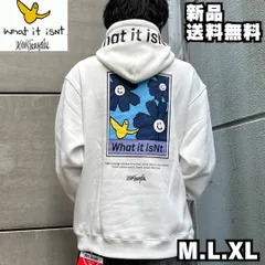 【MARK GONZALES/マークゴンザレス】リラックスFIT裏起毛プルパーカー what it isNt ワットイットイズント ゴンズ パーカー 裏起毛 ストリート スケーター メンズ レディース ホワイト 2H7-64347 新品 未使用 送料無料