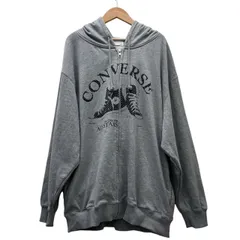 CONVERSE コンバース フルジップ パーカー メンズ グレー 大きなサイズ 3L