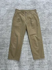AURALEE オーラリー 23AW WASHED HEAVY CHINO WIDE PANTS ワイド
