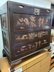 唐木家具 精密木象嵌 工芸チェスト 箪笥 オリエンタル 細工 アンティーク調 唐木家具 精密木象嵌 工芸チェスト 箪笥 オリエンタル 細工