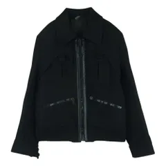 DIOR HOMME ディオールオム エディ期 06AW 06FW 6HH1047805 国内正規品 カシミヤ混 ウエスタン 立体デザイン ウール ジップアップ ジャケット ブルゾン ブラック系 46【中古】のサムネイル