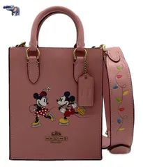 COACH × DISNEY North South Mini Tote コーチ ディズニー ミッキーマウス ミニーマウス コラボ レディース 2wayバッグ
