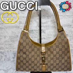 GUCCI グッチ ジャッキー GG ハンドバッグ キャンバス ブラウン　ショルダーバッグ