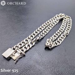 60cm 幅8mm シルバー925 ネックレス マイアミキューバン チェーン 喜平 喜平チェーン B系 925 Silver