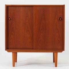 ボード 小ぶり チーク 幅80cm デンマーク製 北欧ビンテージ家具 収納棚 木製キャビネット コンパクト家具 飾り棚 ミニ収納/DK18025