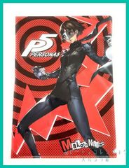 P5 ペルソナ5 セガ ラッキーくじ Light『ペルソナ５』クリアファイル コレクション　初期ペルソナ裏面ver. 【 新島 真  (クィーン) 怪盗服 ver.  】１枚  新品未使用 ★サイズA4対応(約220mm×310mm)