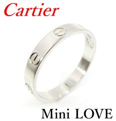 ☆美品☆ カルティエ Cartier ミニラブ リング 750WG #59 3.7g