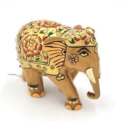 白磁 象乗 置物(K-LC875) 白磁 象乗 置物(K-LC875)