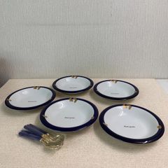 【フォロー割対象商品】Yutaka Fruits garden 中皿５枚セット スプーン５本付き