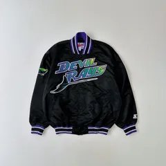 Power of Devils 悪魔刺繍の青白スカジャン フリーサイズ Yahoo!オークション -「デビル スカジャン」の落札相場・落札価格