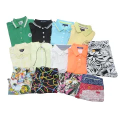 キャロウェイ CALLAWAY バーバリー ラウドマス 23区 他 ゴルフ ウエア おまとめ 13点セット ポロシャツ シャツ パーカー キュロット クロップドパンツ 半袖 ノースリーブ 総柄 チェック プリント S～M マルチカラー X