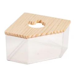 ideamall ハムスター トイレ サークル 隠れ家 砂場 小動物 クリアハウス 木製 かわいい (小サイズ)のサムネイル