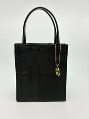 ハナエモリ　HM　ハンドバッグ　ミニトートバッグ　黒　ブラック　A1307