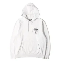 STUSSY ステューシー パーカー アッシュグレー サイズ:L | 21AW ワールドツアーロゴ スウェットパーカー | トップス フーディー プルオーバー【メンズ】【中古】