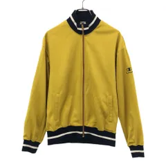 チャンピオン 日本製 長袖 ジップジャケット M イエロー系 Champion メンズ 古着 【240319】