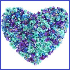 Neiang ドライフラワー レジン用 400個入り 押し花 乾燥シート レジン ドライフラワー ドライフラワー 花材 ホログラム パーツ ブルー+パープル