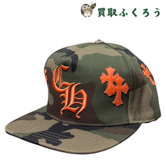 【新品】クロムハーツ Chrome Hearts　カモフラ クロスパッチ ベースボールキャップ  帽子