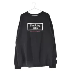 ANTI SOCIAL SOCIAL CLUB (アンチソーシャルソーシャルクラブ) 20SS×FR2 Logo Sweatshirt×エフアールツー フロントロゴプリント コットンスウェットトレーナー ブラックのサムネイル