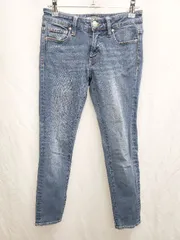 ◇ Θ AZUL BY MOUSSY アズールバイマウジー スキニー デニム ジーンズ パンツ サイズS ブルー系 レディース P  【1408200023987】