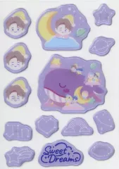 【中古】シール・ステッカー ジン(BTS/防弾少年団) ステッカーセット 「セガ ラッキーくじオンライン TinyTAN -Sweet Dreams-」 F-2賞