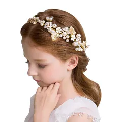 ヘアアクセサリー 髪飾り ボックス入り 発表会 結婚式 [ARCADY] 子供 大人も使える 職人の手作り ヘッドドレス (ボタニカルパール)