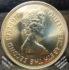 50ペンス　エリザベス　2世　シルバー ジュビリー　大型コイン直径38.4mm