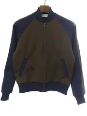 robe de chambre COMME des GARCONS ローブドシャンブル コムデギャルソン AD2000 ストライプ ジャージ トラックジャケット ネイビー×ブラウンのサムネイル