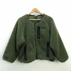 a■ファーストダウン/FIRST DOWN 642952 フリースジャケットJKT/ブルゾン【M】カーキ/LADIES/21【中古】