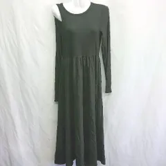 ◇ ⊇ Dazy デイジー 長袖 ロング ワンピース サイズM ブラック系 レディース E  【1410290035757】