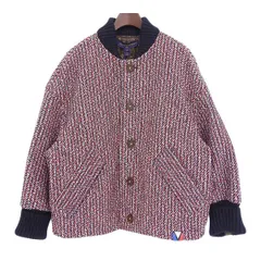 ルイ・ヴィトン☆サイズ38 高級MIXツイード×ウール×羊革使の上級者