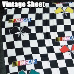 海外輸入 　ヴィンテージシーツ　アメリカ　NASCAR　ナスカー　/s98