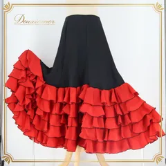 【未使用】フラメンコ　ストレッチ　ファルダ　黒 未使用】フラメンコ ストレッチ ファルダ 黒 フラメンコ