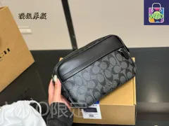 【今日特価】COACH カメラバッグ バックポケット付-WTO輸入1