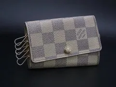 LOUIS VUITTON ルイヴィトン N61745 ダミエアズール ミュルティクレ6 6連 キーケース 鍵入れ レディース メンズ アイボリー系 DI6605