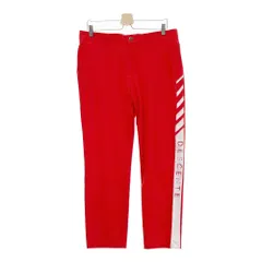 サイズ：XO DESCENTE GOLF デサントゴルフ  ストレッチパンツ  レッド系 [240101443764] ゴルフウェア メンズ ストスト サイズ：XO DESCENTE GOLF デサントゴルフ ストレッチパンツ