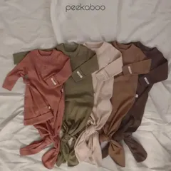 peekaboo / bebe)ribbed newborn set