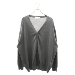 Graphpaper (グラフペーパー) 23SS SUVIN CARDIGAN スビン オーバーサイズ コットン ニットカーディガン ブルー GU231-80089Cのサムネイル