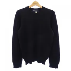 コムデギャルソンオム　クルーネックニット　セーター　黒　田中オム　アーカイブ コムデギャルソン オムCOMME des GARCONS HOMME マーブルクルー