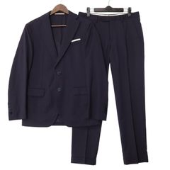 美品】LARDINI ウール セットアップ スーツ ネイビー 48 L相当 - メルカリ