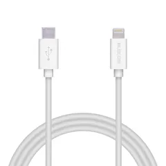 【新着商品】エレコム Type-C to Lightningケーブル (USB PD対応) ライトニング iPhone 充電ケーブル やわらかタイプ 【 iPhone 13 / 12 / SE (第2世代) 対応 】 Apple認証品 1.2m ホワイト  1