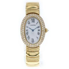 Cartier (カルティエ) ベニュワール 1920 ベゼルダイヤモンド ホワイトシェル文字盤 Au750YG/QZ イエローゴールド クォーツ 腕時計 レディース