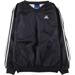 古着 90年代 アディダス adidas TEAM Vネック ナイロンプルオーバー メンズM相当 ヴィンテージ/eaa544555