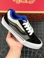 【今日特価】VANS Classics Knu Skool 黒・白・グレー・ブルー パンシューズ！送料無料！在庫限定のお得な価格です！-MM輸入