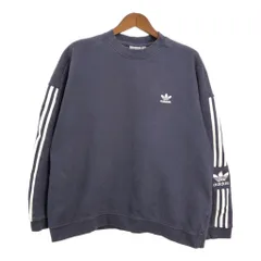 adidas アディダス スウェット スポーツ ワンポイントロゴ ネイビー (メンズ XL) 中古 古着 T3562