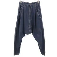 mercibeaucoup メルシーボーク― サルエルパンツ 1 ネイビー系 メンズ 古着