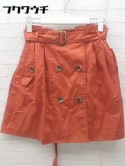 ◇ ●新品● ◎ COCO DEAL ココディール ウエストベルト タグ付 ミニ フレア スカート サイズ2 テラコッタ系 レディース 【中古】 【1002801011093】