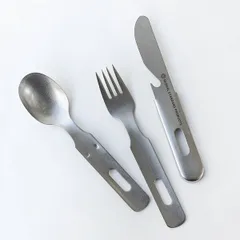 【新品】【1点販売】GLOCAL STANDARD PRODUCTS[グローカルスタンダードプロダクツ] CAMP 3pc [カトラリーセット スプーン フォーク ナイフ 3点セット 栓抜き ステンレス]