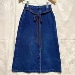 【極美品】ワンダフルワールド 段々 フレア スカート デニム 極美品】ワンダフルワールド 段々 フレア スカート デニム