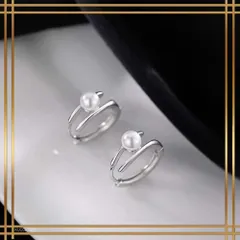 133【シルバー925】パール　一粒　フープピアス シンプル モダン デザイン 上品 エレガント 高見え 華奢 小ぶり レディース ジュエリー アクセサリー 普段使い オフィス デート 結婚式 入学式 卒業式 フォーマル ギフト プレゼント 清楚 高級感